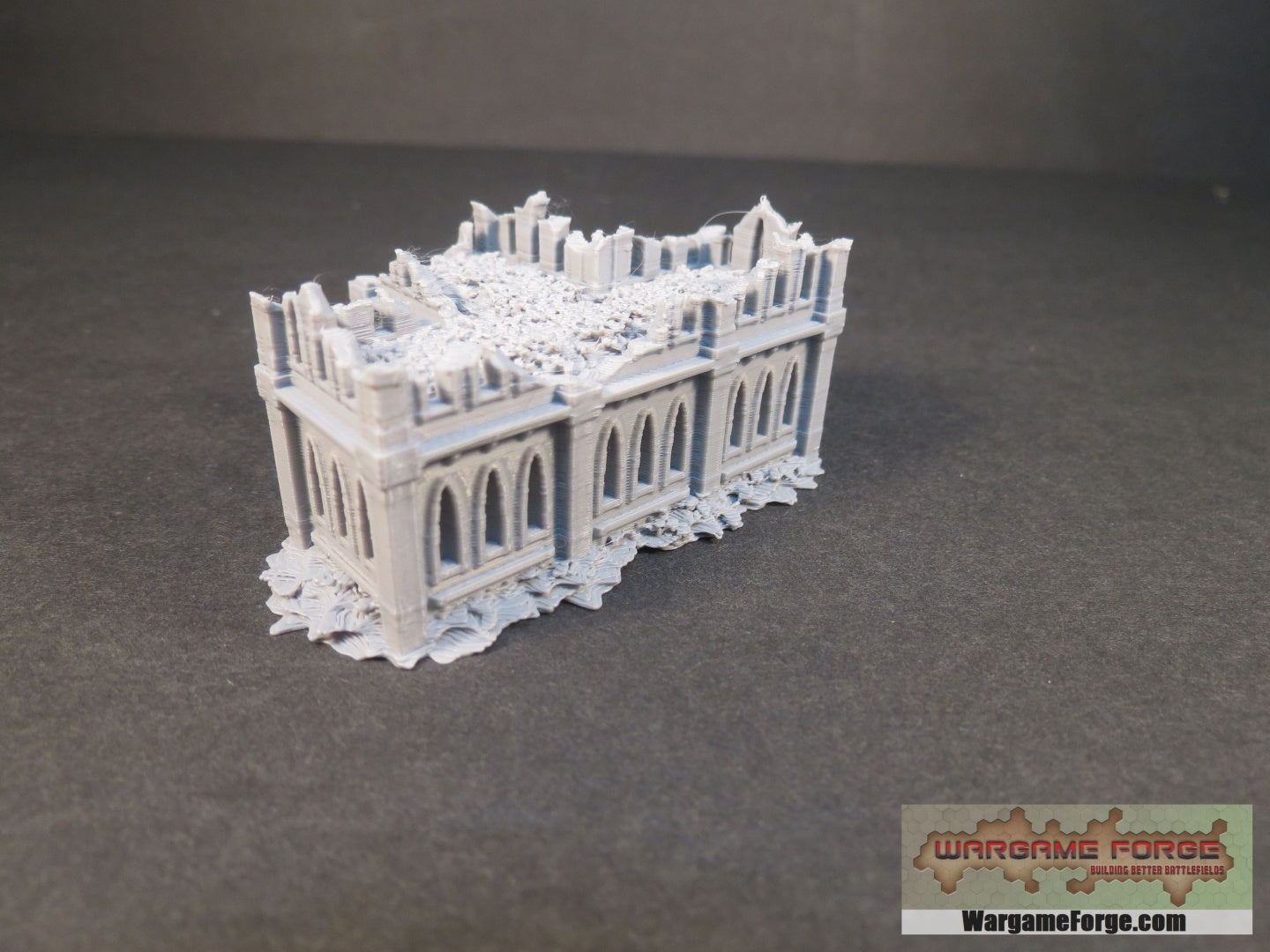 Gothic Ruined Building 6 - Wargame Forge