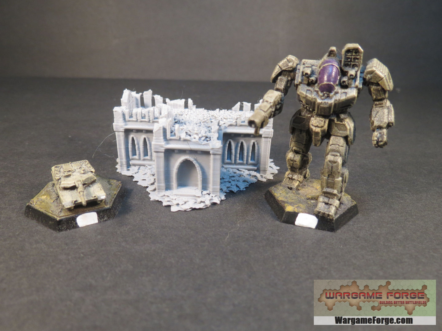 Gothic Ruined Building 6 - Wargame Forge