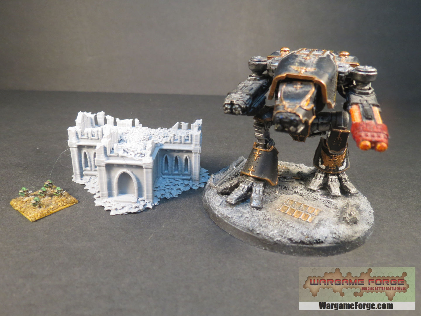 Gothic Ruined Building 6 - Wargame Forge