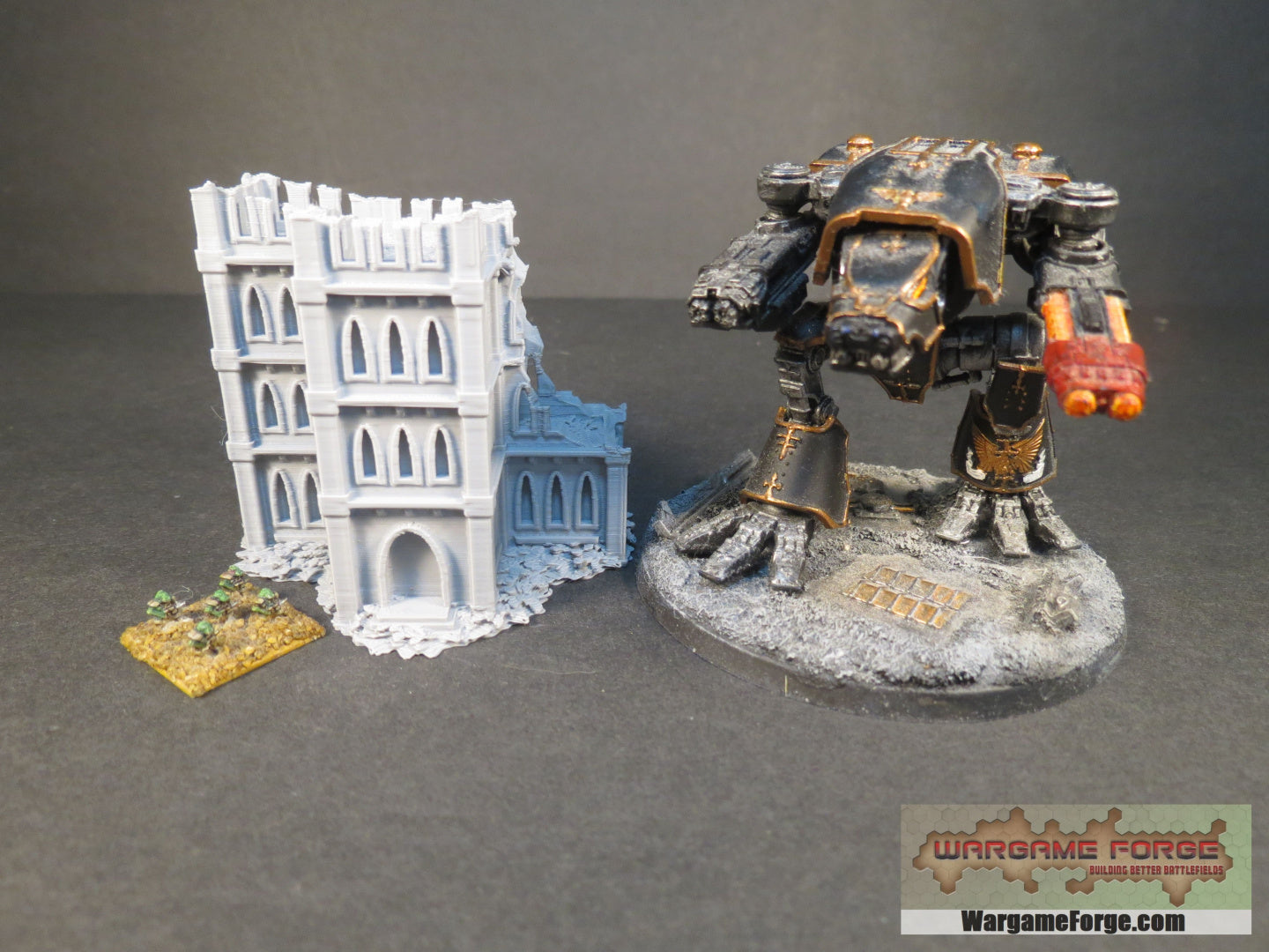 Gothic Ruined Building 8 GR008 - Wargame Forge