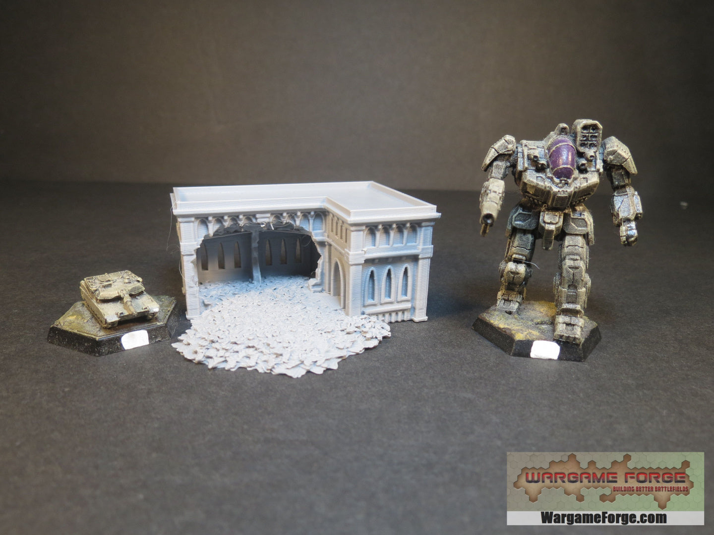 Gothic Ruined Building 17 - Wargame Forge