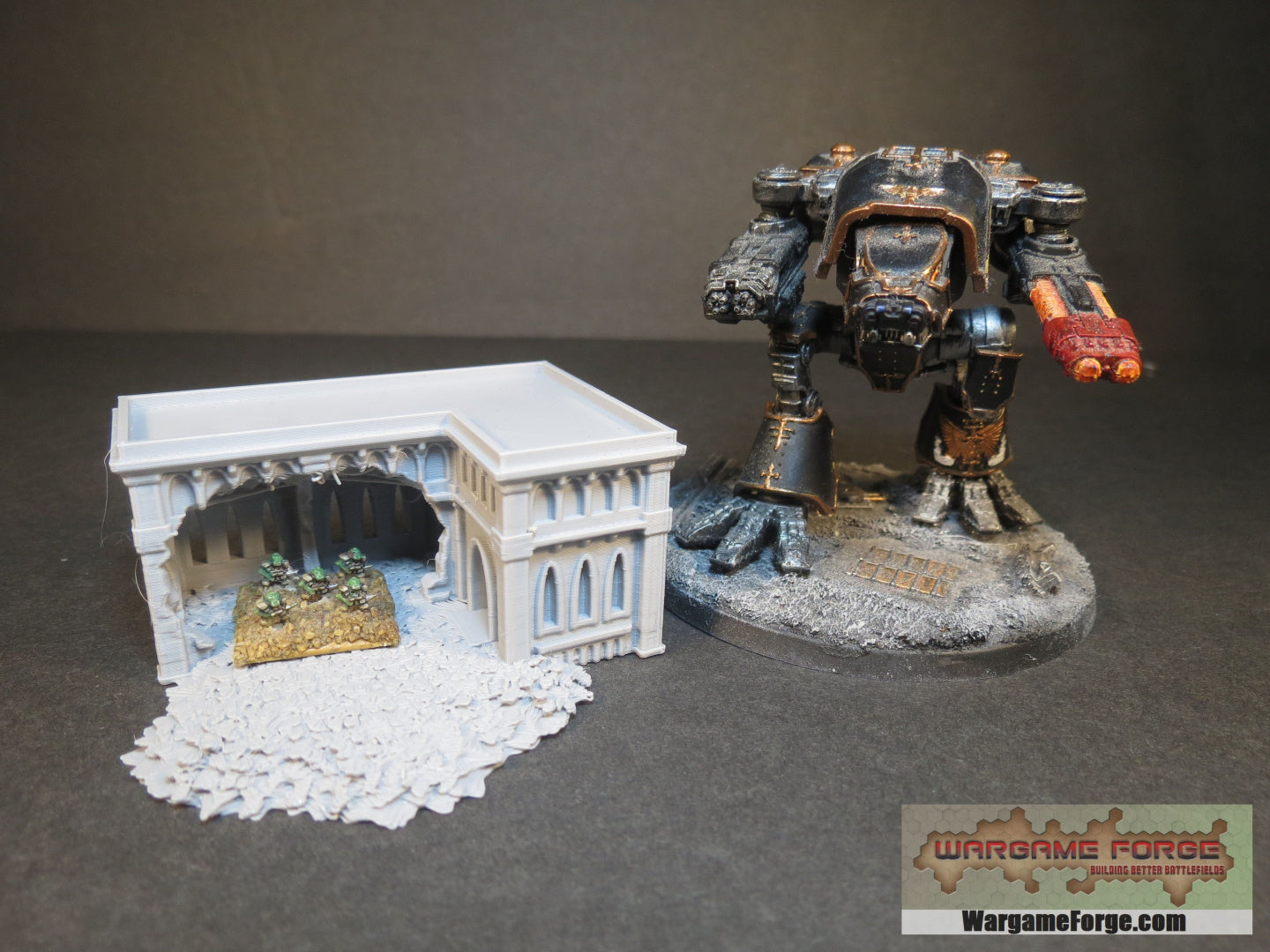 Gothic Ruined Building 17 - Wargame Forge