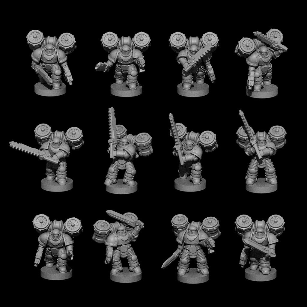 MKII knight Assault Infantry - 6mm/8mm