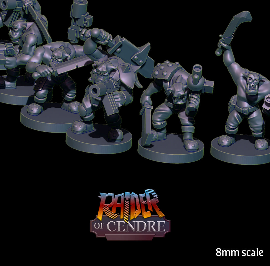 Raider of cendre Base Warriors - 6mm/8mm - Bishok