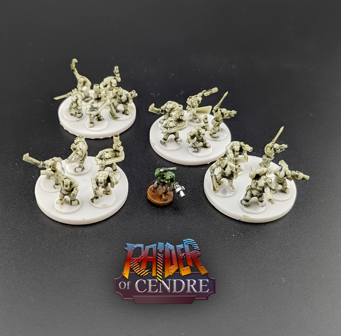 Raider of cendre Base Warriors - 6mm/8mm - Bishok