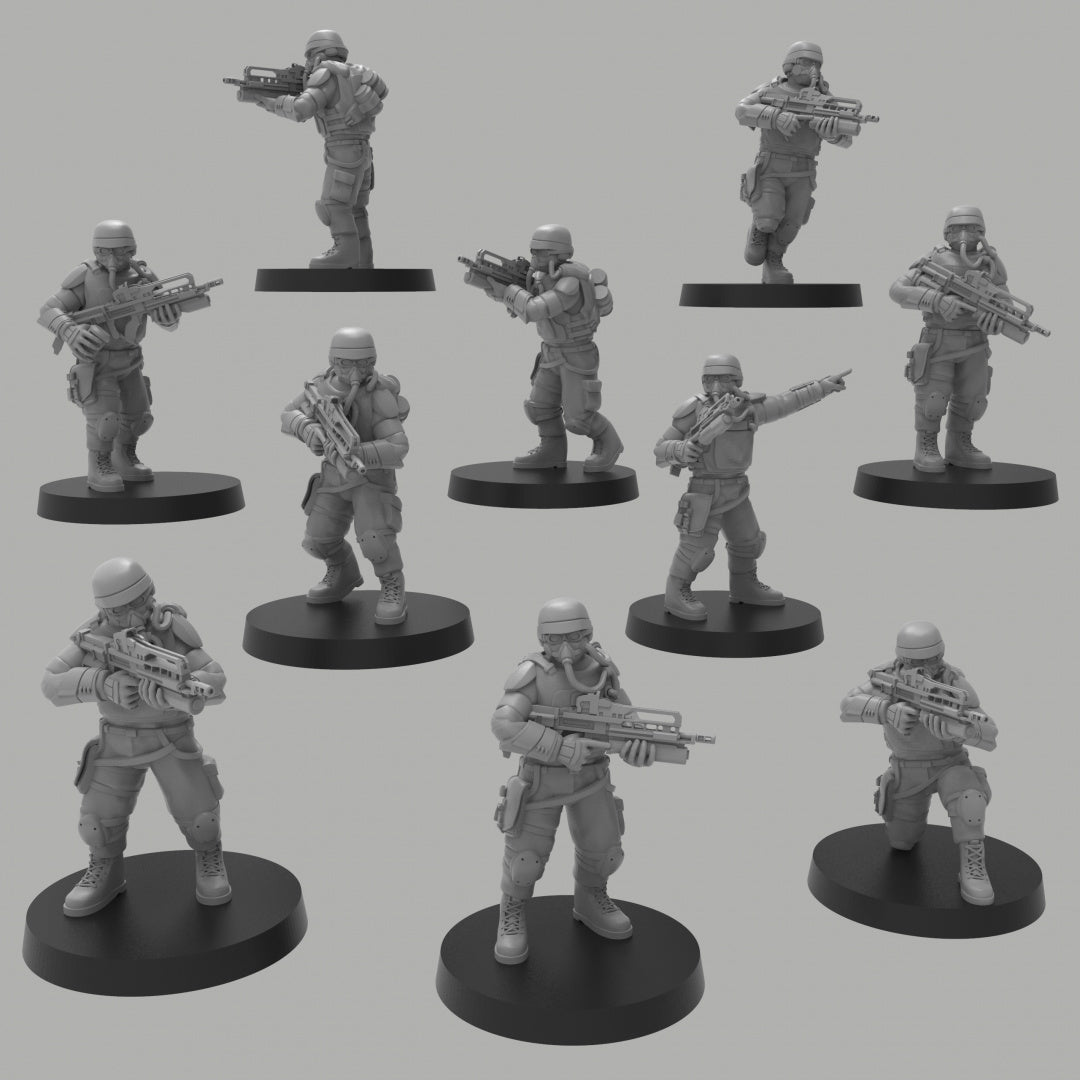 Heck Ghosts Assault Infantry Rifles - ThatEvilOne - 28mm/32mm