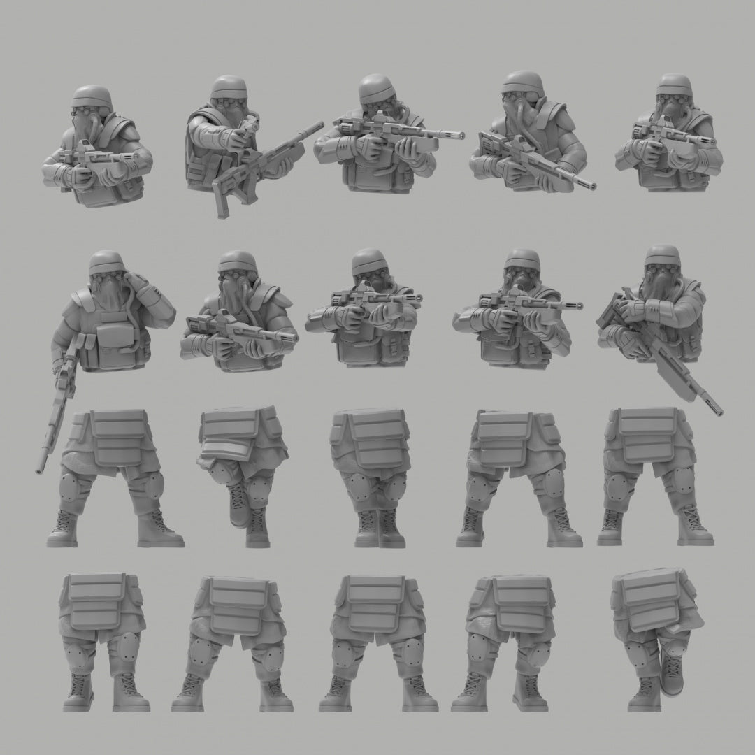 Grenadiers w/ DMRs - ThatEvilOne - 28mm/32mm