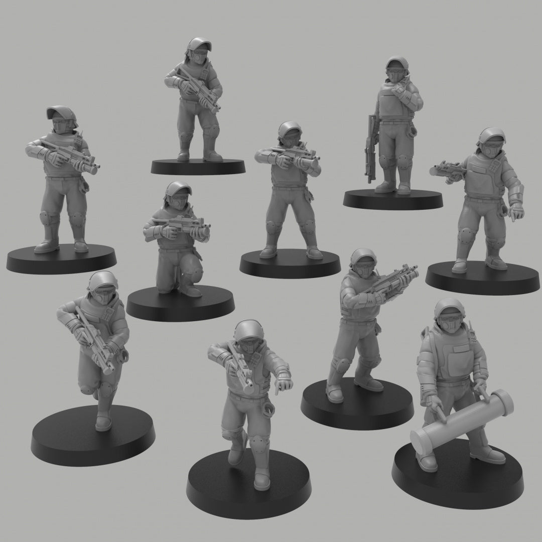 Security Officer w/ SMGs - ThatEvilOne - 28mm/32mm