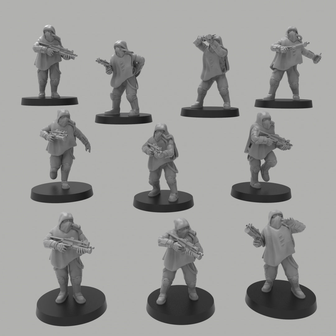 Conscripted Miners SMGs - ThatEvilOne - 28mm/32mm