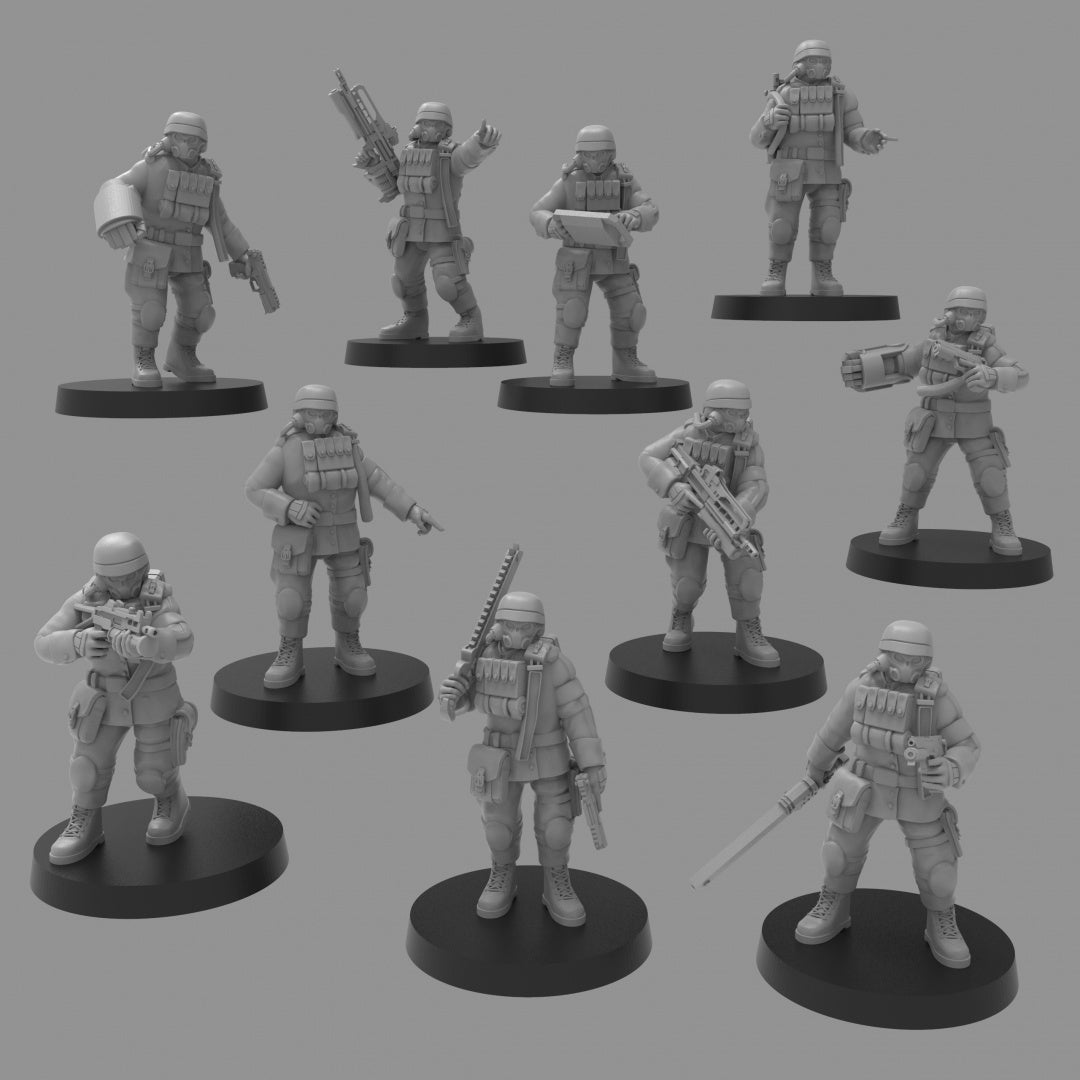 Heckgan Officers - ThatEvilOne - 28mm/32mm