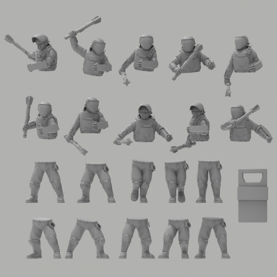 Security Officer w/ Mauls - ThatEvilOne - 28mm/32mm