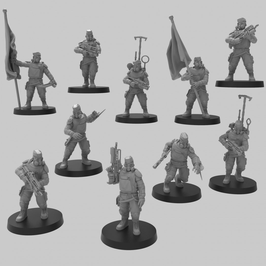 Heck Ghosts Assault Infantry Command - ThatEvilOne - 28mm/32mm