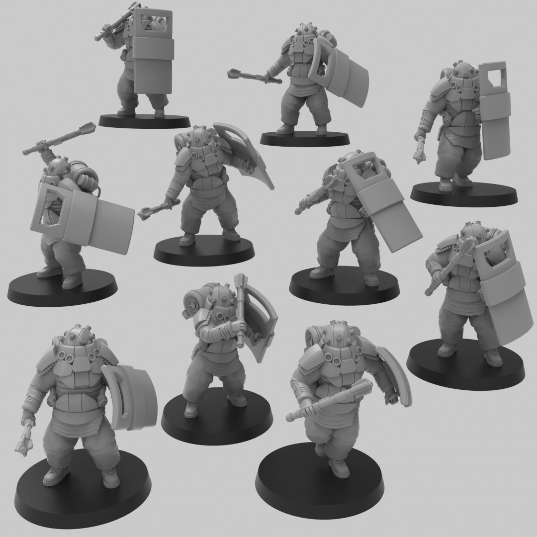 O.G.R.E Combat Suits w/ Mauls - ThatEvilOne - 28mm/32mm