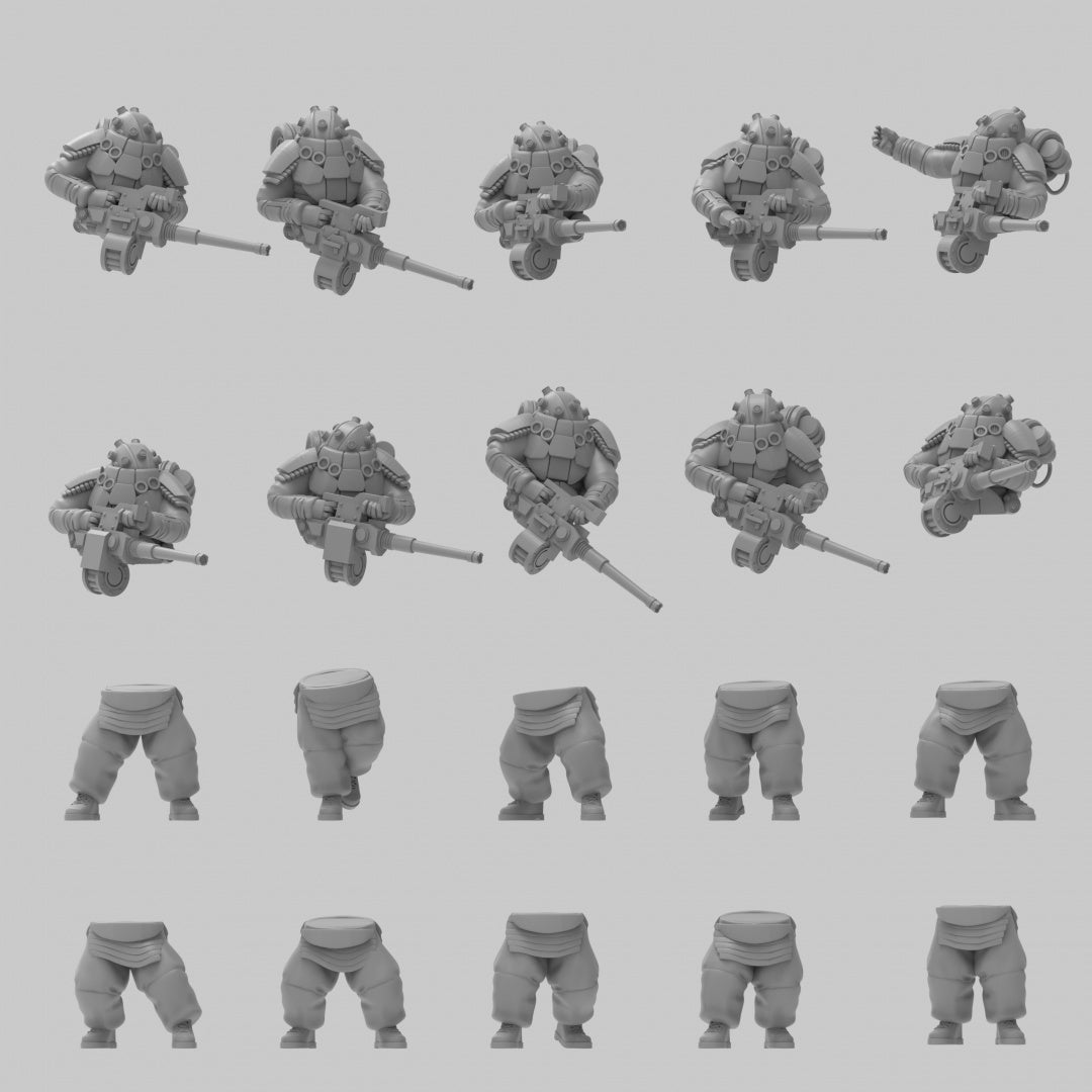 O.G.R.E Combat Suits w/ Autocannons - ThatEvilOne - 28mm/32mm
