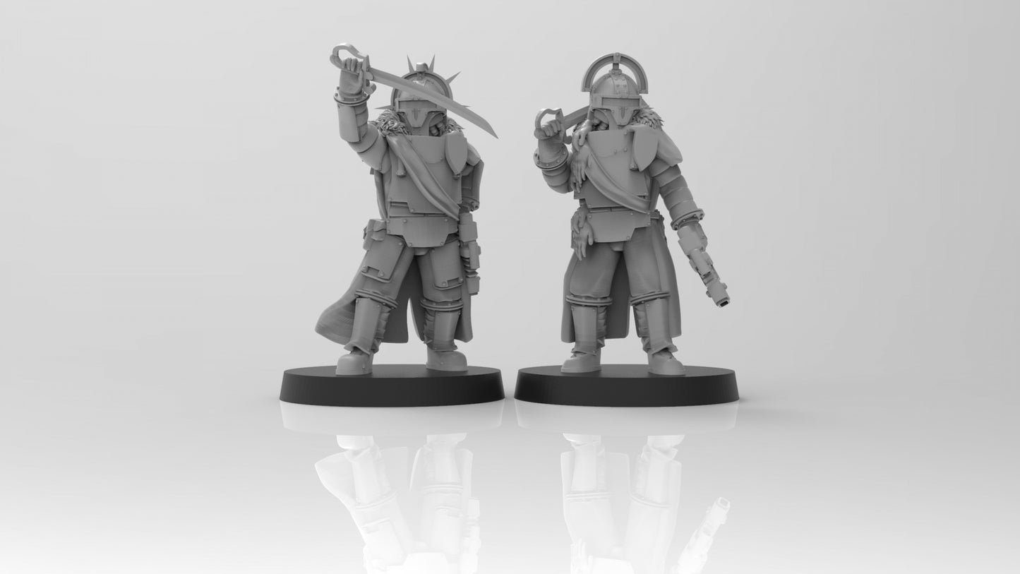 Lunar Auxilia Commanders - ThatEvilOne - 28mm/32mm