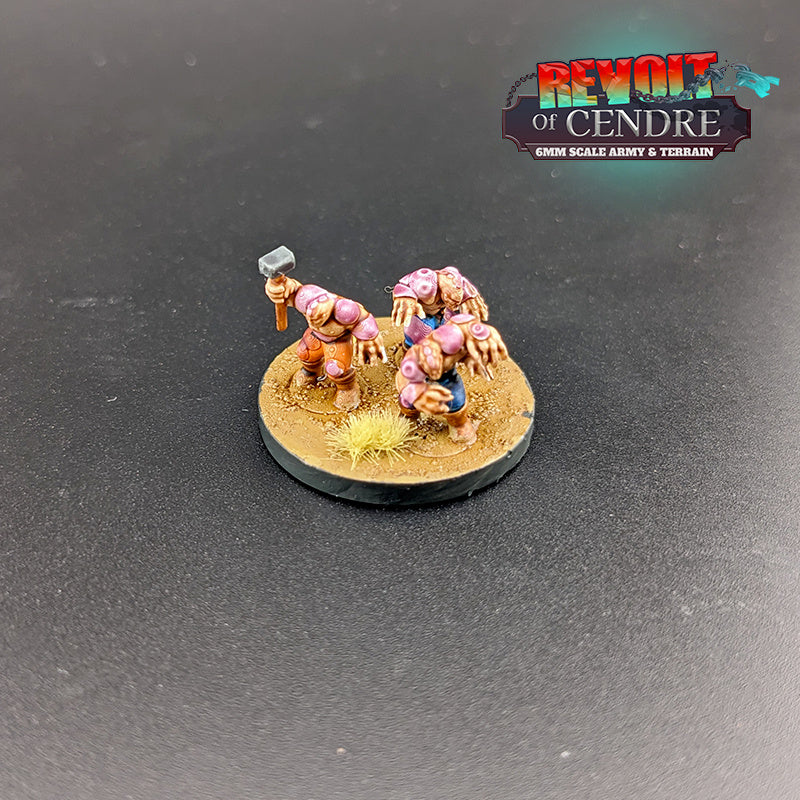 Revolt of Cendre Worker Mutants - 6mm/8mm - Bishok