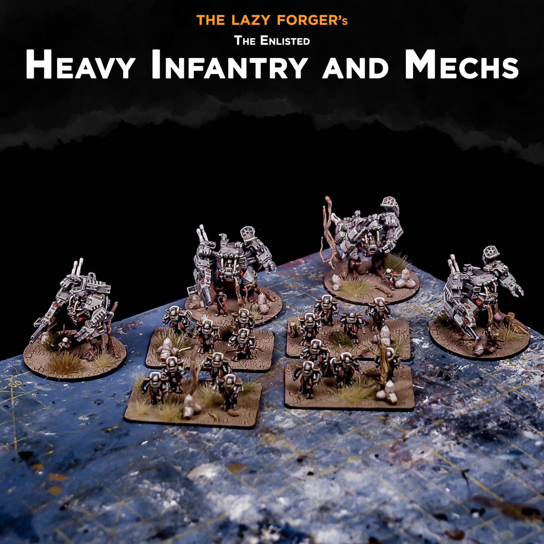 Heavy Infantry and Mechs miniatures for Full Spectrum Dominance