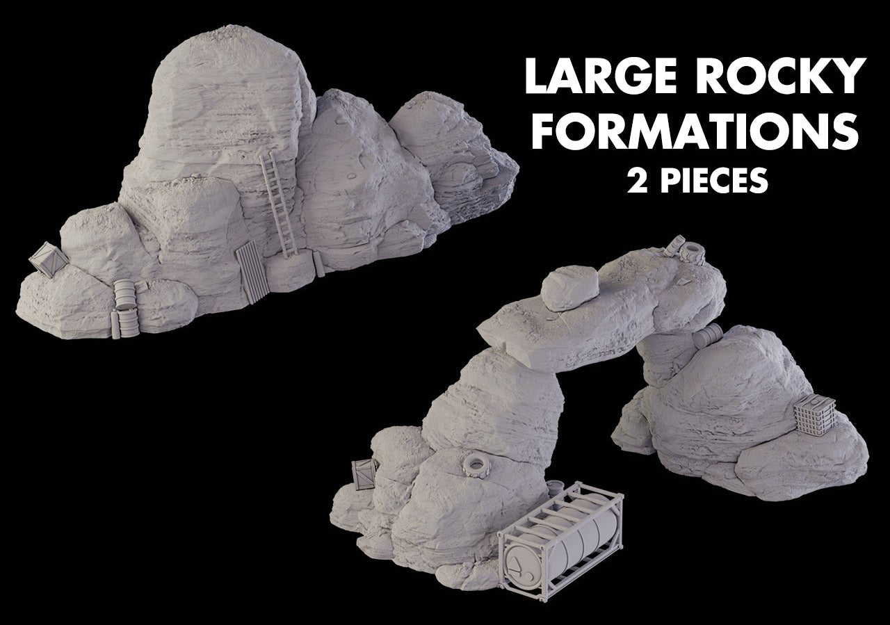 Large rock ruins  - Miniature Terrain Set