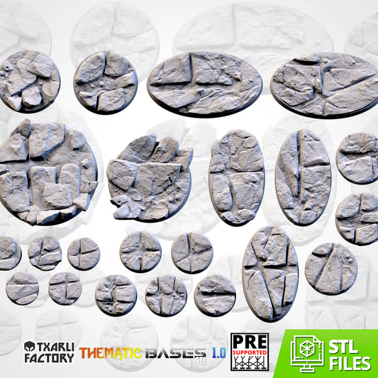 VOLCANIC BASES (ROUND) - Thematic bases - Txarli Factory