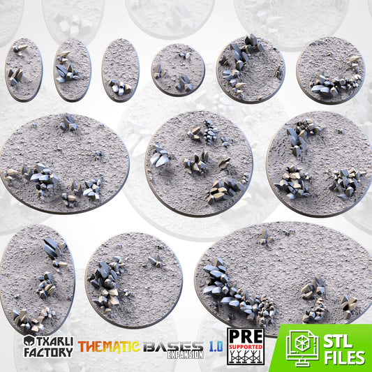 GLASS XENOS BASES (ROUND) EXPANSION - Thematic bases - Txarli Factory