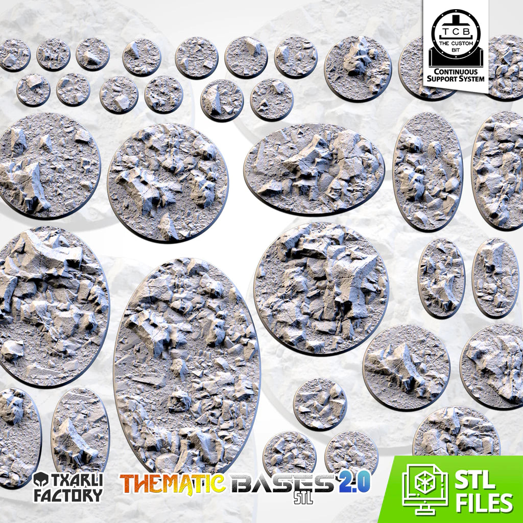 STONY DESERT BASES (ROUND) - Thematic bases - Txarli Factory