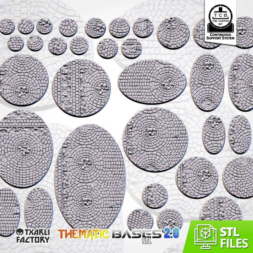 MEDIEVAL ROAD BASES (ROUND) - Thematic bases - Txarli Factory