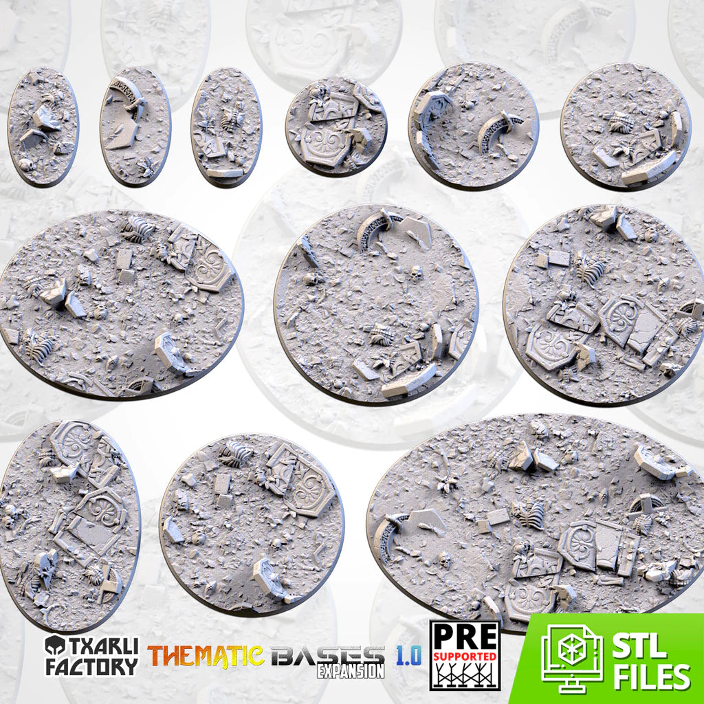 GRAVEYARD BASES (ROUND) EXPANSION - Thematic bases - Txarli Factory