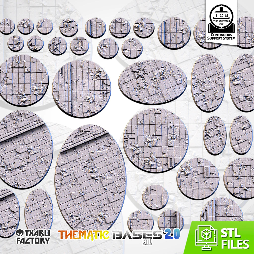 RUINED PALACE BASES (ROUND) - Thematic bases - Txarli Factory