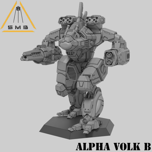 Alpha Volk ModB - Alternate Battletech Model - By Sir Mortimer Bombito