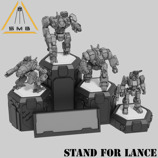 Stand for lance - Alternate Battletech Model - By Sir Mortimer Bombito