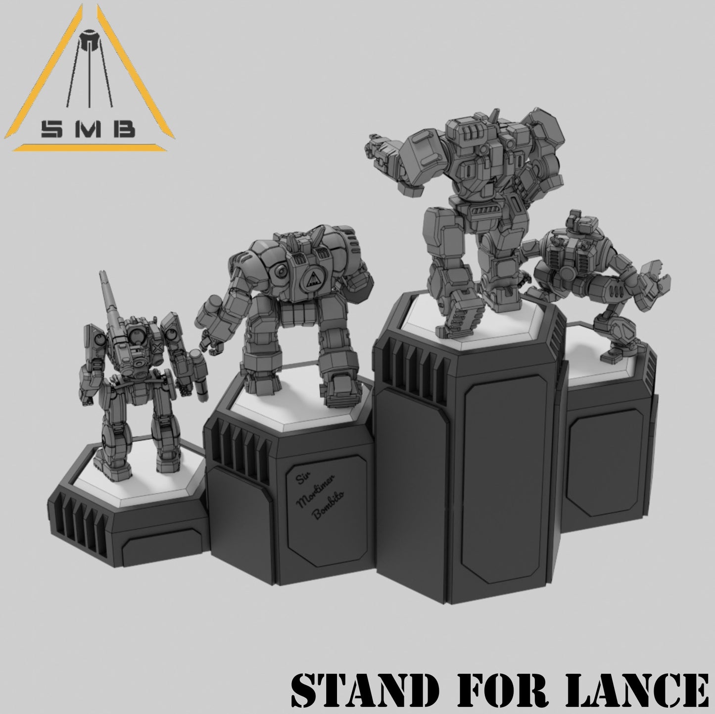 Stand for lance - Alternate Battletech Model - By Sir Mortimer Bombito