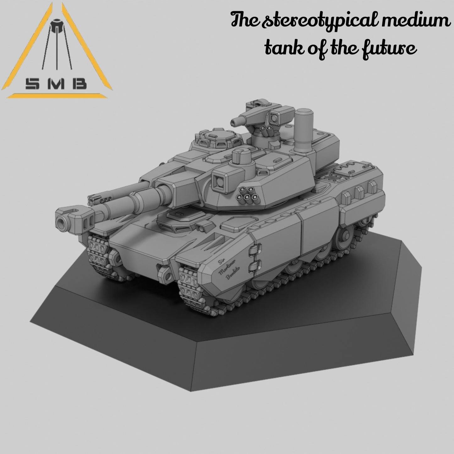 The stereotypical Medium Tank of the future - Alternate Battletech Model - By Sir Mortimer Bombito