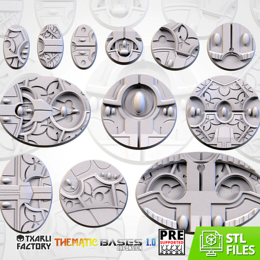 MAGIC TEMPLES BASES (ROUND) EXPANSION - Thematic bases - Txarli Factory