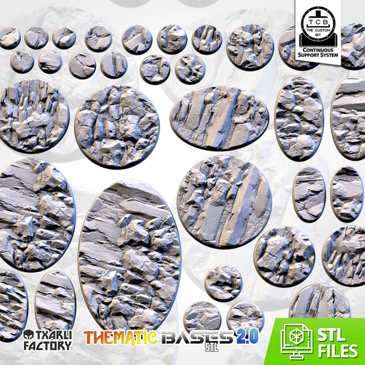 STONY BASES (ROUND) - Thematic bases - Txarli Factory