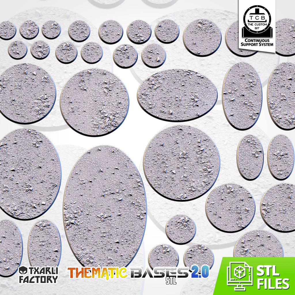 DRY GROUND BASES (ROUND) - Thematic bases - Txarli Factory