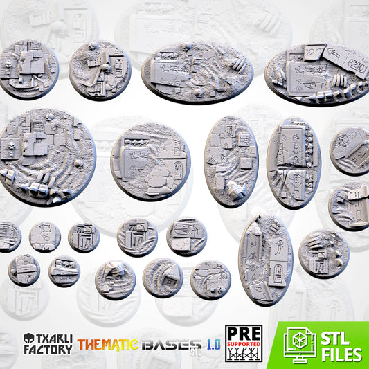 EGYPTIAN BASES (ROUND) - Thematic bases - Txarli Factory