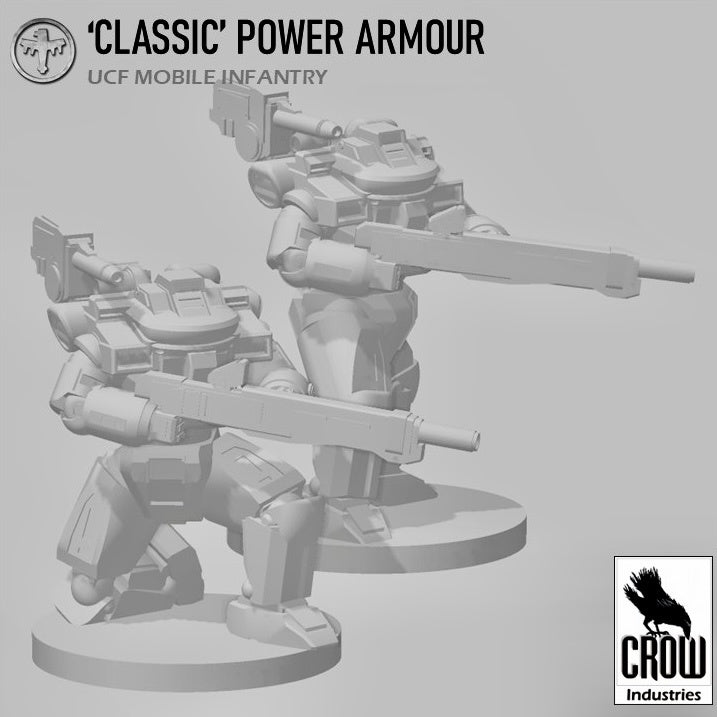 Starship Troopers, Classic Powersuits - 6mm/8mm Epic - Crow Industries