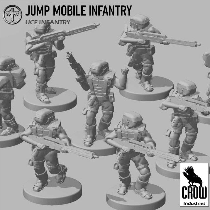 Starship Troopers Jump infantry - 6mm/8mm Epic - Crow Industries