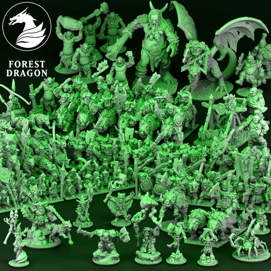 Orc and Goblin Army - 10mm - By Forest Dragon