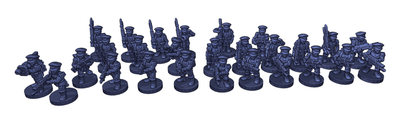 Mordhau Steel Union Infantry - 6mm/8mm Epic - Wakes Emporium