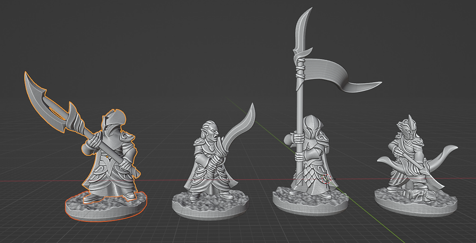 Imperial Elves - 10mm - By Rok Minis & Wakes Emporium