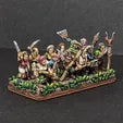 GRASSY Infantry Base/Movement Tray 2slot/4slot - Warmaster Revolution - 10mm