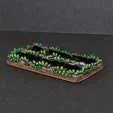 GRASSY Infantry Base/Movement Tray 2slot/4slot - Warmaster Revolution - 10mm