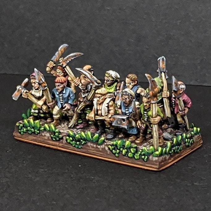 GRASSY Infantry Base/Movement Tray 2slot/4slot - Warmaster Revolution - 10mm