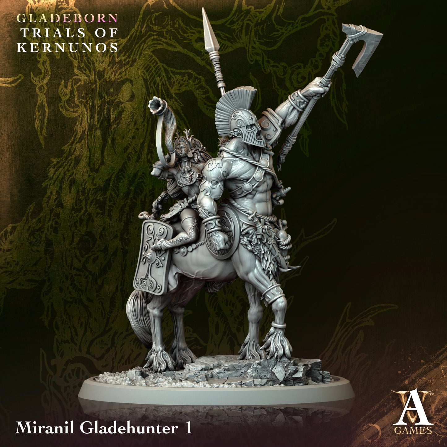 Gladeborn Trials of Kernunos Miranil Gladehunters - Archvillian Games