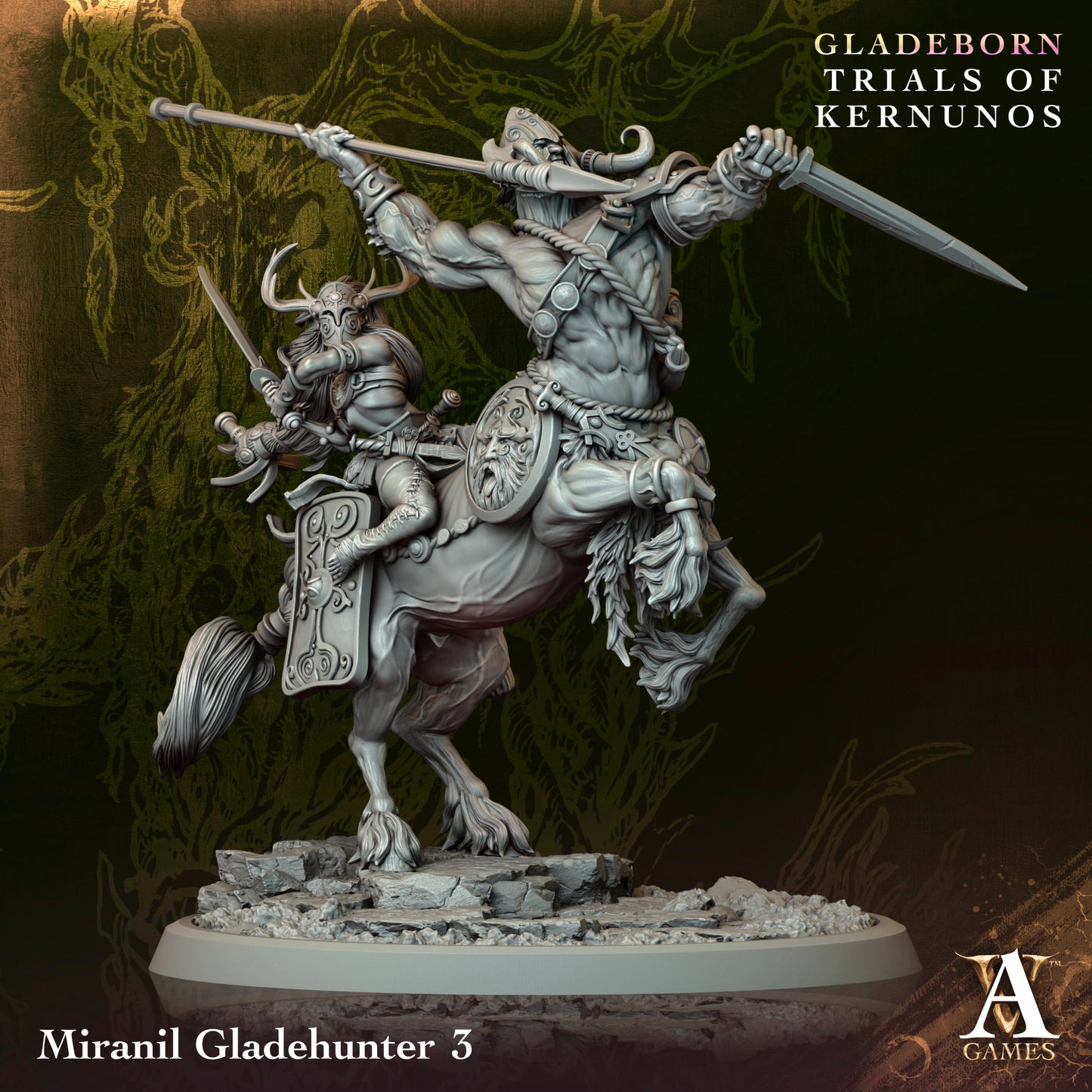 Gladeborn Trials of Kernunos Miranil Gladehunters - Archvillian Games