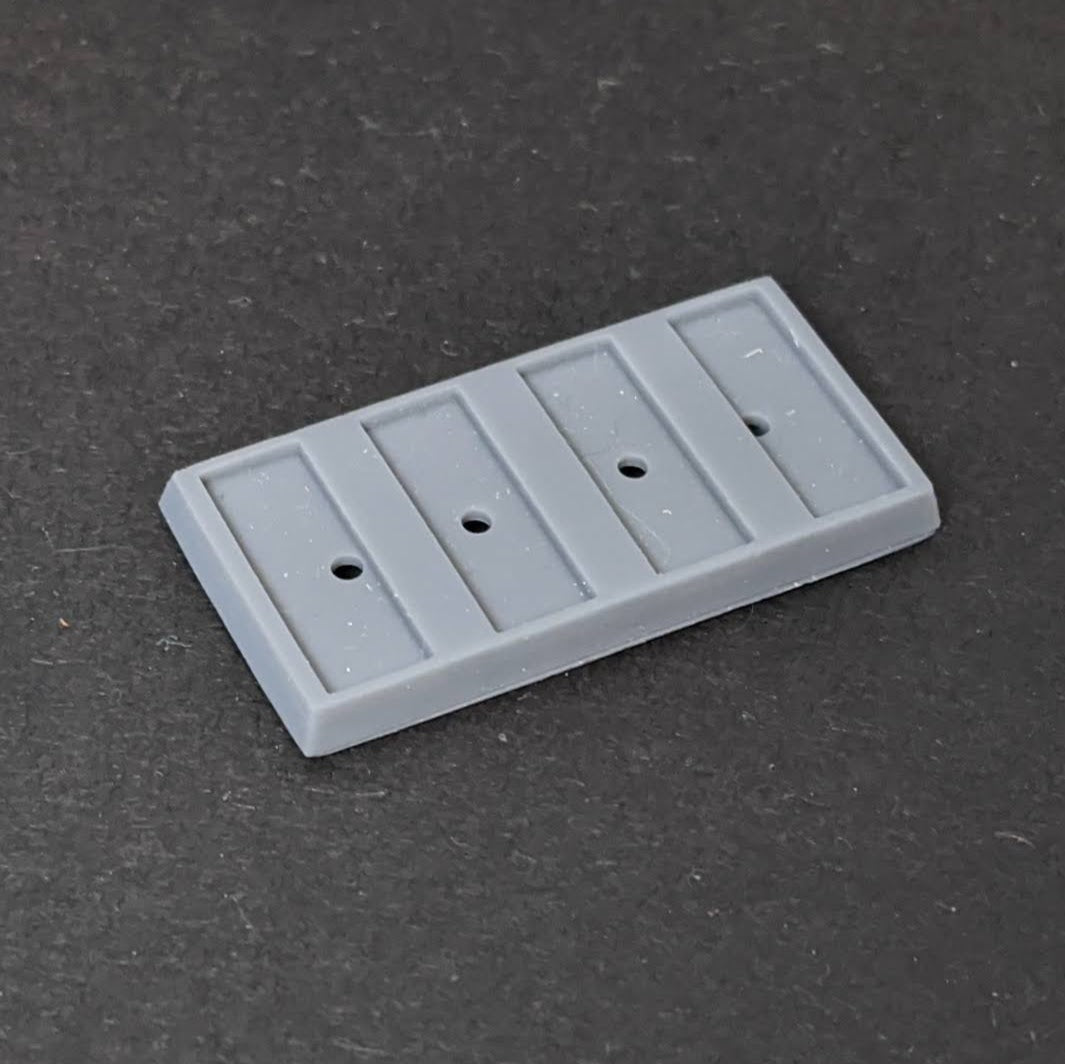 Blank Infantry Base/Movement Tray 2slot/4slot - Warmaster Revolution - 10mm