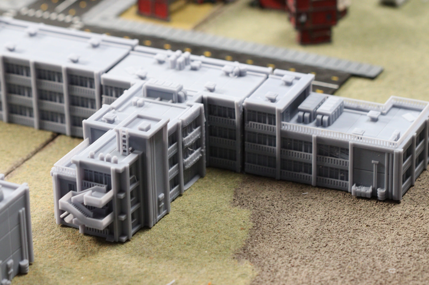 Asian School Grounds - Miniature Terrain Set (9 Buildings)