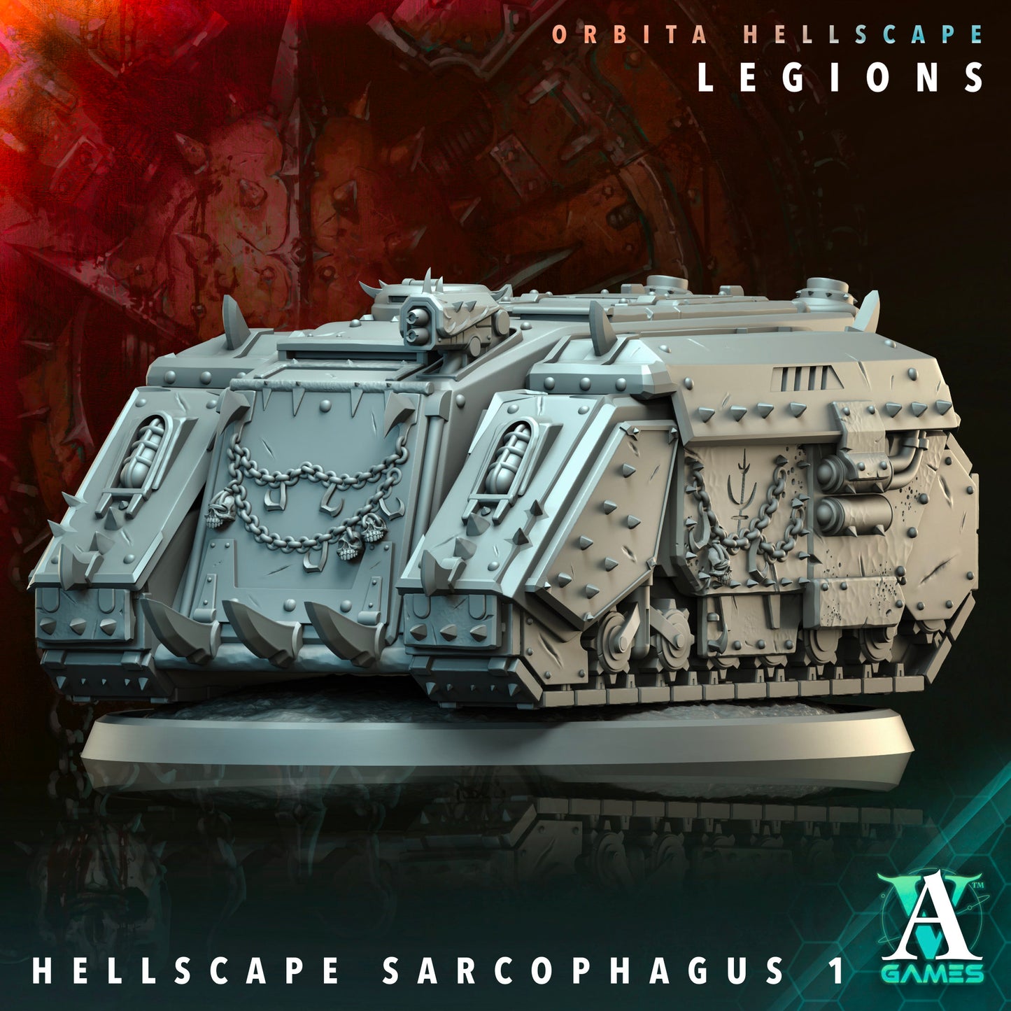 Orbita Hellscape Legions Sarcophagus - Archvillian Games