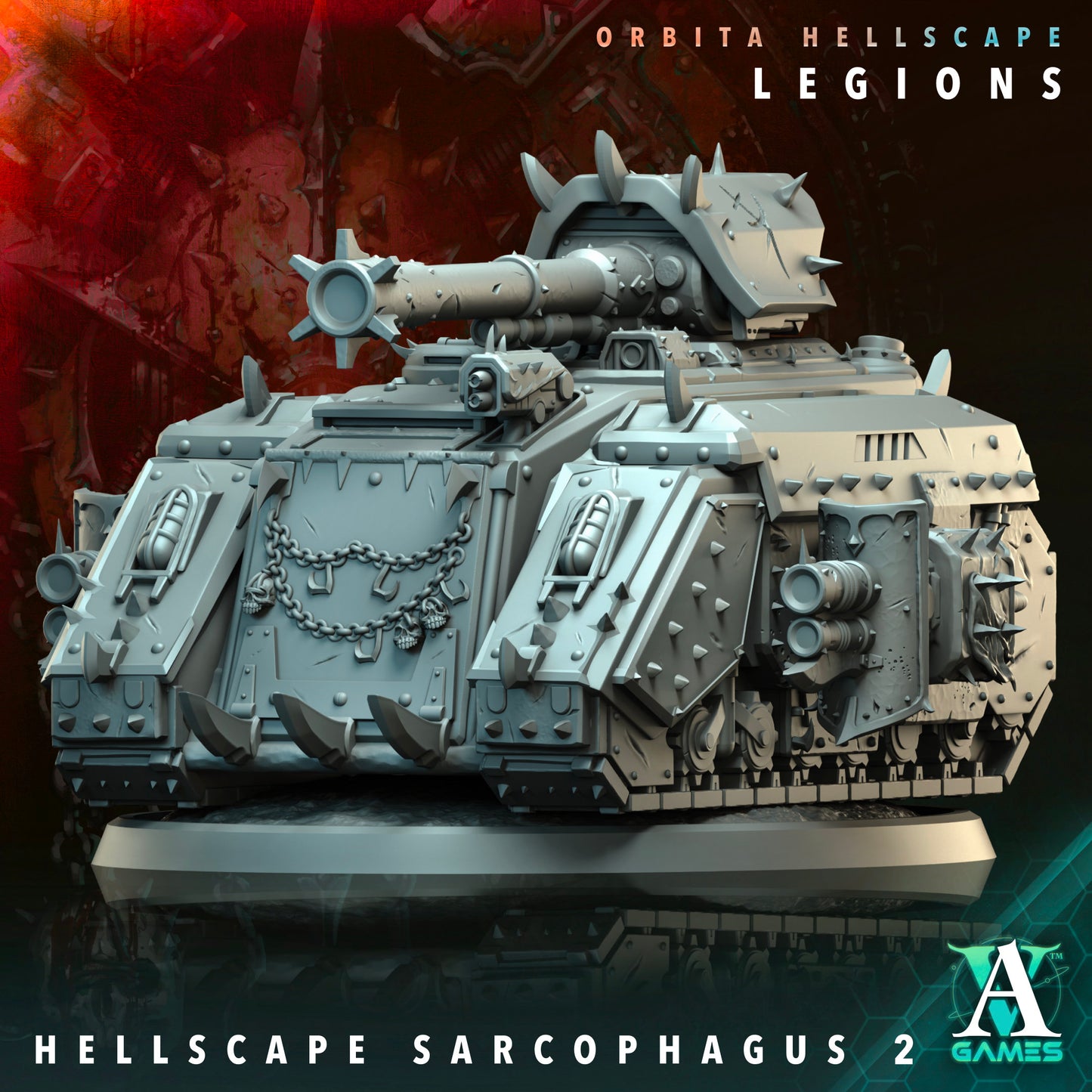 Orbita Hellscape Legions Sarcophagus - Archvillian Games